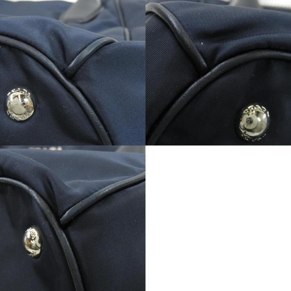 Prada Sacca Manici convertible tote bag navy Tessuto Saffiano leather Blue - Picture 10 of 11
